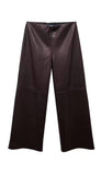 Faux Leather Pull On Pants