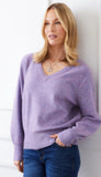 Sequin V Neck Sweater