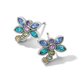Enchanting Gem Dragonfly Post Earrings