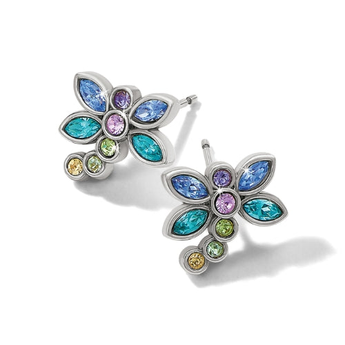 Enchanting Gem Dragonfly Post Earrings