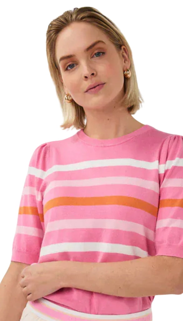 Puff Sleeve Stripe Sweater