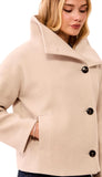 Lofty Chic Funnel Neck Jacket