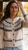 Jacquard Cardigan Sweater