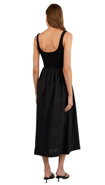 Sleeveless Knit Combo Dress