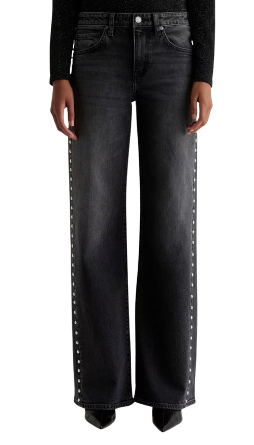 Adria-Studded Low Rise Wide Leg - Immensity