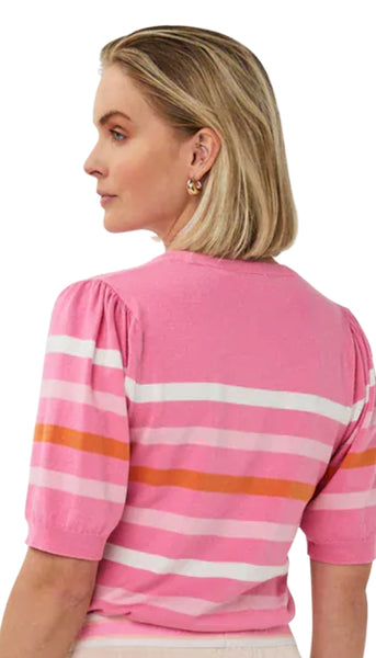 Puff Sleeve Stripe Sweater