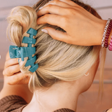 Medium hair clip-Teal With It