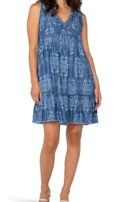 Palm Pointe 3/4 Sleeve Dress