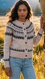 Jacquard Cardigan Sweater
