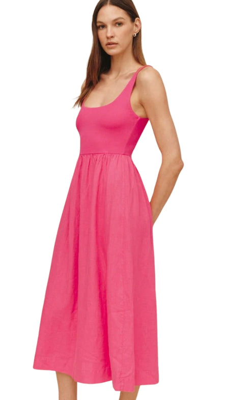 reversible a-line dress pockets Reversible A-Line Dress with Pockets Red Door Boutique