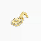 Shimmer Evil Eye Tag Charm