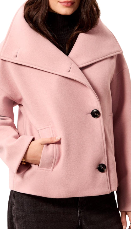 Lofty Chic Funnel Neck Jacket