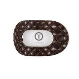 Small Flat Round Clip-Truly Taupe Quilted