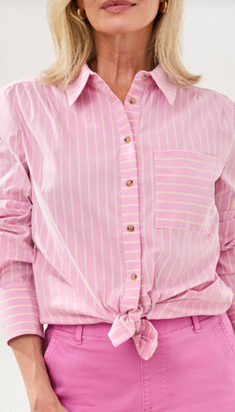 Long Sleeve Button Front Shirt