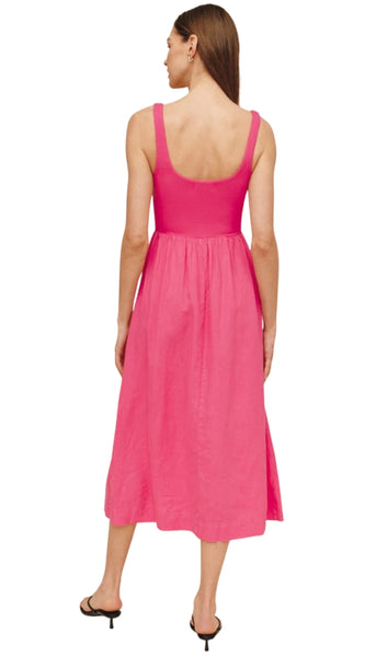 Sleeveless Knit Combo Dress