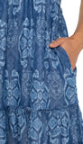 Easy V Neck Ruffle Fray With Pockets