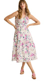 Floral Gardens Sleeveless Midi Dress