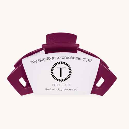 Open medium hair clip-Mulberry