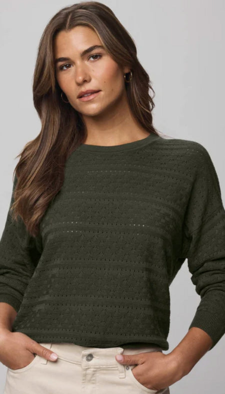 Long Sleeve Mock Neck Sweater With Sequins