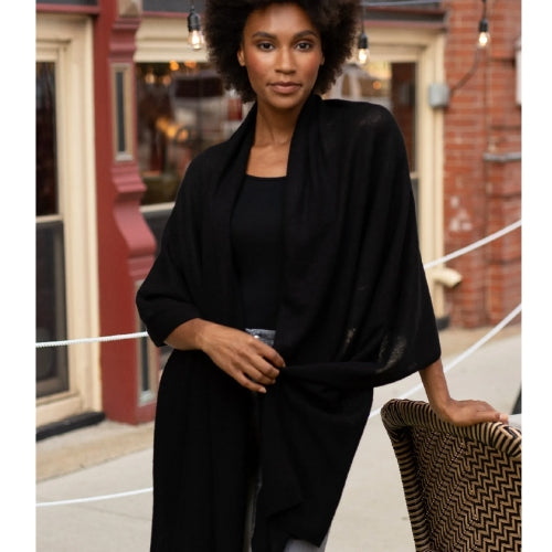 Breezy Travel Wrap - Ebony
