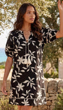 Puff Sleeve Tassel Dress