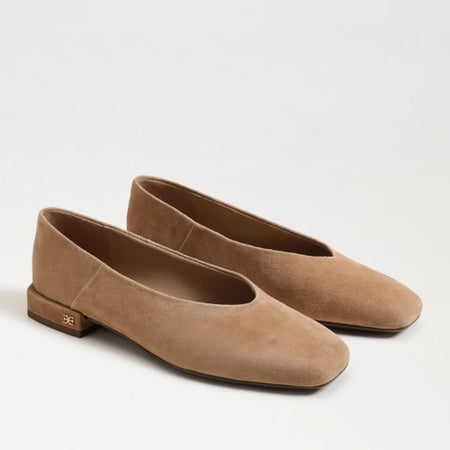 Kara Slingback Flat - Sand / Black