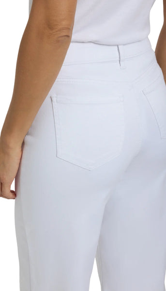 Teresa Wide Leg Ankle 3" Hem - Optic White