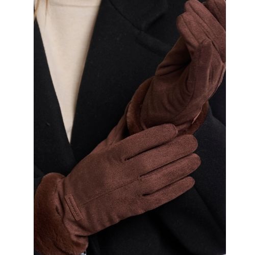 Glove With Faux Fur