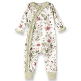 Pretty Petals Zipper Romper - 0-3 M and 3 - 6 M