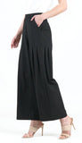 Wide Leg Pant With Pleated Pockets
