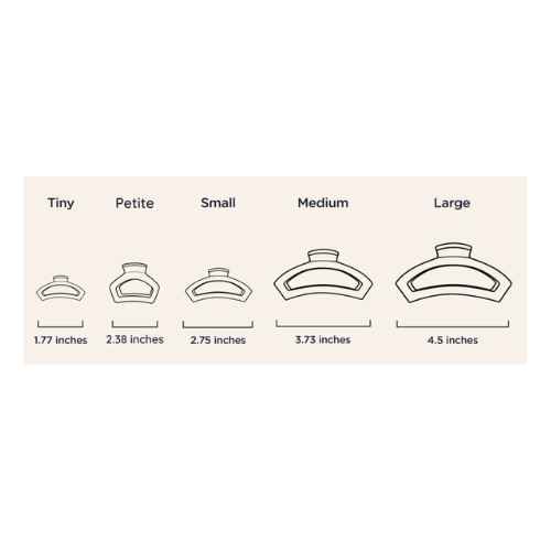 Open medium hair clip-Mulberry