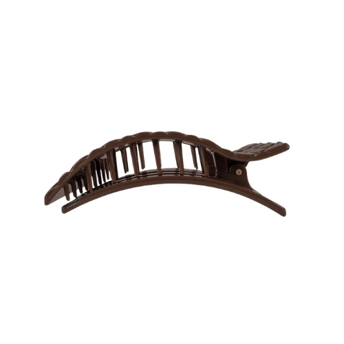 Small Flat Rectangular Clip-Truly Taupe Quilted
