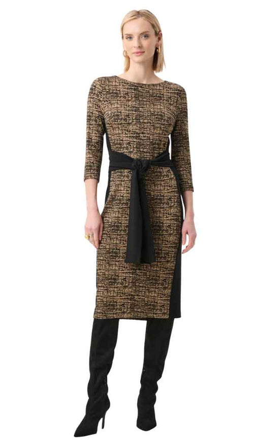 Abstract Jacquard Knit Sheath
