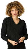 Long Sleeve Cozy Chenille Cable Knit