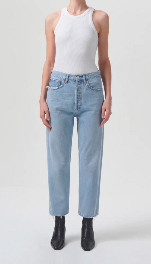 90'S Crop-Mid Rise Loose Straight - Reputation