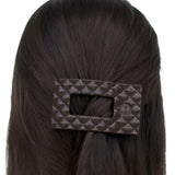 Small Flat Rectangular Clip-Truly Taupe Quilted