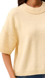 Lofty Elbow Sleeve Crew Neck Sweater