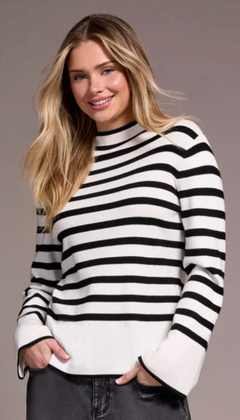 Long Sleeve Funnel Neck Sweater