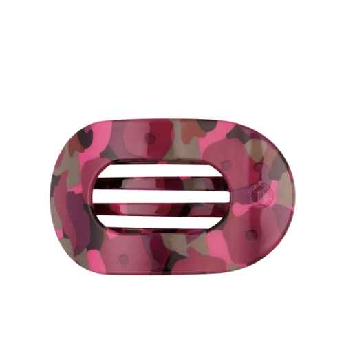 Medium flat round clip-Garden Glam