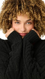 Long Sleeve Cozy Chenille Cable Knit