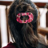 Medium flat round clip-Garden Glam