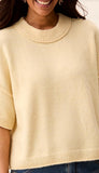 Lofty Elbow Sleeve Crew Neck Sweater