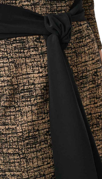 Abstract Jacquard Knit Sheath