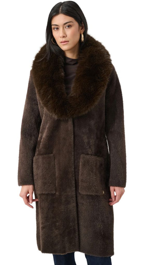 Detachable Faux Fur Shawl Collar