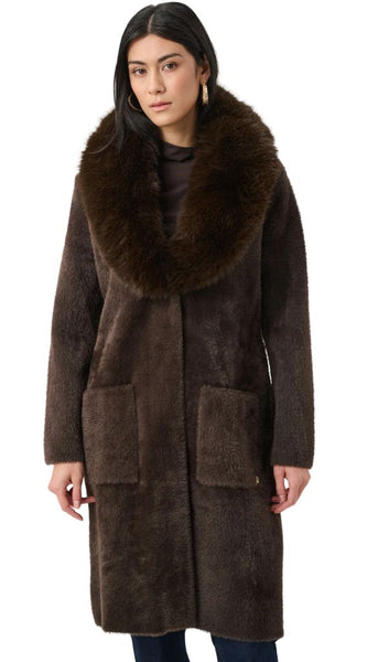 Detachable Faux Fur Shawl Collar