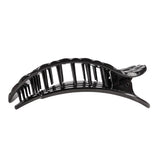 Large Flat Round Clip - Jet Black Quilt