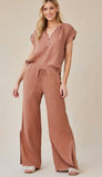 Side Slit Wide Leg Pant