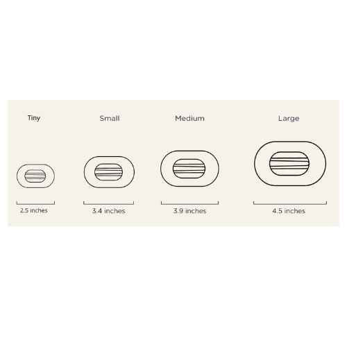 Medium flat round clip-Garden Glam