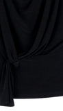 Drape Neck With Loop Front Detail