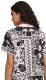 Bandana Short Sleeve Camp Shirt